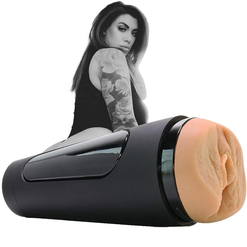 Main Squeeze - Girls Of Social Media - Ana Lorde - Squeeze Plate For Precise Pressure - Twist End Cap To Control Suction - Discreet Premium Stroker - Male Masturbator, Vagina, Vanilla