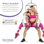 Fetish Fantasy Series Adjustable Bondage Swing for Couples - White