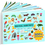 Animal Habitats Coloring and Sticker Activity Book with 500 Plus Stickers for Kids