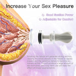 Adjustable Pressure Breast Clamps Stainless Steel Non Piercing Nipple Rings Decorative Clip 1Pcs Nipple Clips Clamps And 2Pcs Nipple Suckers,For Women/Men(3.8Cm)