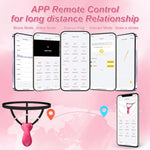 Wearable Vibrator Adult Sex Toys For Women,Extra Panty Strap Dual 9 Vibrations Panty Butterfly Vibrator With App Remote Control Novelties Discreet Mini Rose Sex Toy Women Couple Pleasure