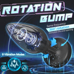 Vibrating Anal Plug App Control Prostate Massager With Rotation Function, Super Quite 9 Vibrating Modes Adult Sex Toys & Games For Men Women Couples Rotating Led Light Up Silicone Butt Plug