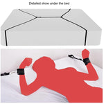 Bondaged Kit Bed Restraint For Couples Under King Bed Straps Sex Hand Ties For Ankle And Wrist For Adult Play Mattress Bdsm Bondage Restraint Sex Blindfold And Hand Cuff Set For Bedroom Toy Sweatshirt