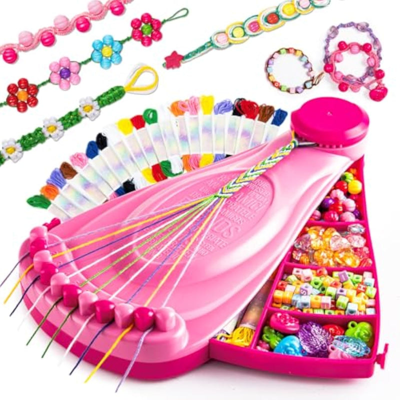 Friendship Bracelet Making Kit for Girls Ages 8-12, Perfect Craft Kit for Kids