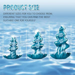 Blue Screw-Shaped Horn Shark Egg Silicone Butt Plugs for Beginner Men, Women, and Couples