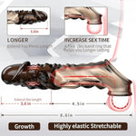 Penis Sleeve Cock Sleeve Male Sex Toy, Penis Pump Extender Cock Ring Men Sex Toys With Ball Loop, Silicone Penis Extension For Men Girth Enhance, Reusable Penis Enlarger Adult Sex Toys For Couples Men