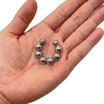 Metal Penis Ring Stainless Steel Cock Head Glans Orgasm Increase Delay Ejaculation Male Semen Lock Glans Stimulator Sex Toys For Men Delay(0.98")