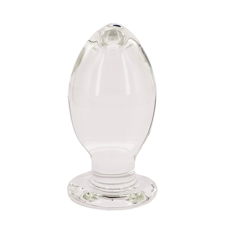 Huge Glass Butt Plug, G-Spot Crystal Anal Plug Trainer Sex Toy (Extra Large)