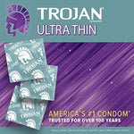 Trojan Condom Sensitivity Ultra Thin 12 Count and SKYN Elite 10 Count Condoms