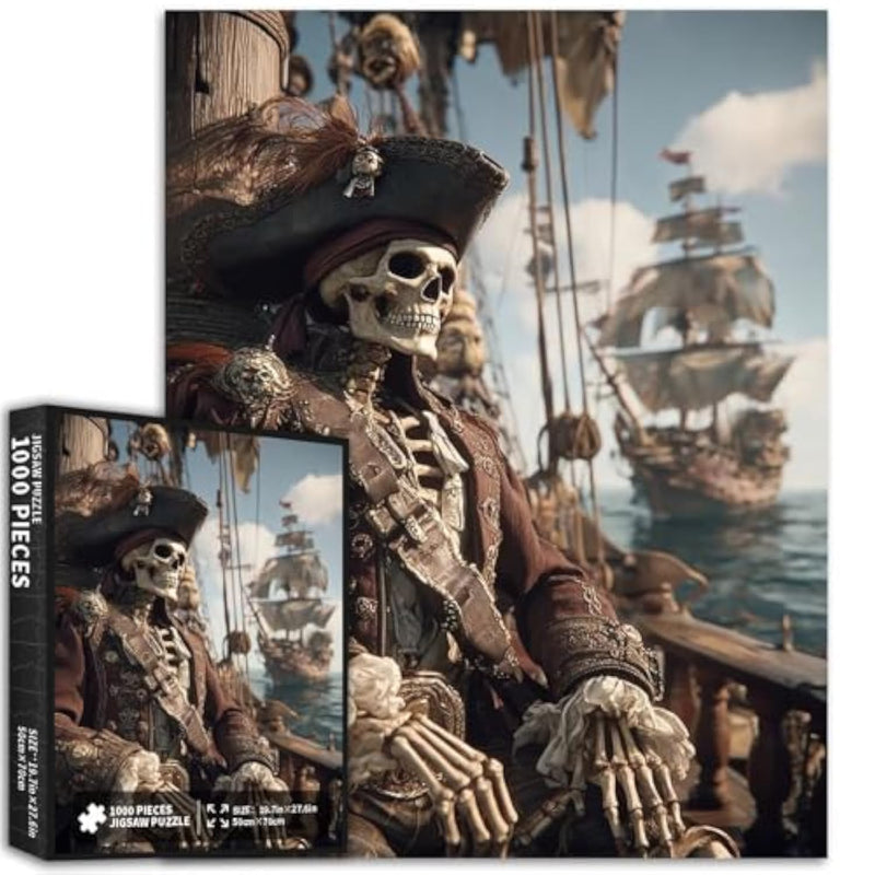 1000 Piece Pirate Ship Jigsaw Puzzle for Adults, 50 x 70 cm Family Activity