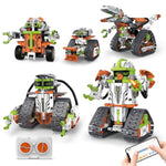 Stem Robot Building Kit With Remote Control For Boys Age 6-13, Coding Robotic Technic Toys Birthday Gifts For Kids, 5 In 1 Science Kit Robotic Models With 539 Pieces