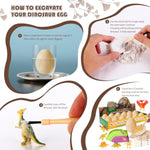 Dinosaur Eggs Toys, 12Pcs Dino Eggs Excavation Dig Kit, Dinosaur Fossil Digging Kit Toys For Kids, Dinosaur Party Favors, Archaeology Science Stem Christmas Birthday Easter Digging Gift For Boys Girls