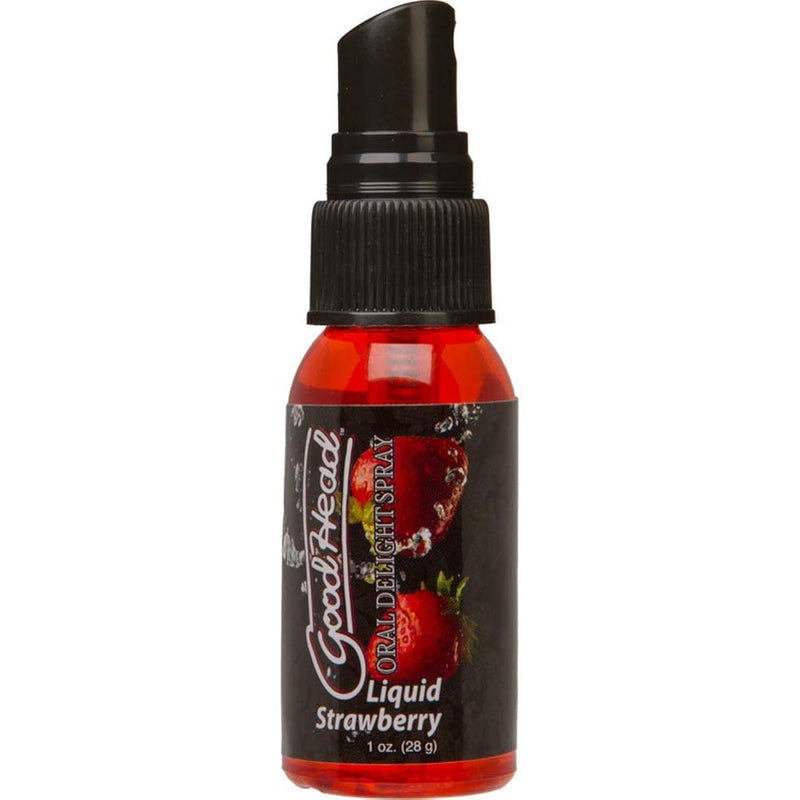Goodhead - Oral Delight Spray - Liquid Strawberry - Lingering Sweet Strawberry Flavor Heightens Your Sensual Experience - 1 Oz. (28 G)