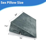 Triangle Sex Pillow with Handcuffs – Versatile Support Cushion for Couples & Intimacy