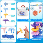 Coral Garden Flower Building Toys For For Toddlers 3-5 Year Old?Upgrade Diy Building Blocks Toys For Ages 2-4 Girls,Educational Stem Christmas Birthday Gift For Kids(76Pcs)