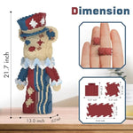 7200 Pcs Fluorescent 3D Bear Building Blocks Set with Manual Included