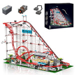 Roller-Coaster Building Set, Motorized Electric Train Track, City Amusement Park Model Toy For Boy Girl Ages 6 7 8 9+, Birthday Gifts For Adult Kid Teen, Theme Construction Collection 3646Pcs