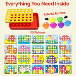 Color Matching Pegboard Toy for Kids Ages 3+