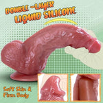 2.55’’ Diameter Huge Dildo,Realistic Silicone Thick Dildos With Strong Suction Cup For Hands-Free And Anal Play,Curved Dildo For G-Spot Stimulation Orgasm,Sex Toys For Women And Men