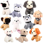 10Pcs 4.5In Small Stuffed Dog Puppies Animals Bulk Adopt Dog Party Favors Cute Paw Animal Little Pup Soft Plush Toys Doll For Pa Birthday Goodie Bag Fillers