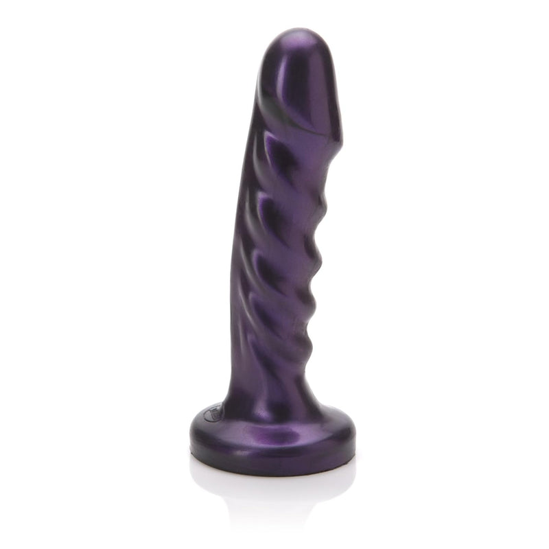 Sex/Adult Toys Echo Vibrator - 100% Ultra-Premium Glossy Finish Flexible Silicone Dildo Harness & Suction Cup Compatible, Waterproof Vibe For G-Spot & Prostate Stimulation - Midnight Purple
