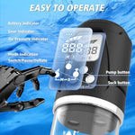 Electric Penis Pump, Male Enlargement Pump With 4 Training Pressure & 3 Suction Modes, Penis Enlarger For Enhanced Erections, Waterproof Dick Pump Adjustable Vagina Simulator