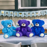 Teddy Bear Stuffed Animal Small Plush Teddy Bear Toys For Children Girlfriend Family Congratulations Baby Shower Birthday Royal Blue 10 Inch
