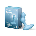Deep Diver Anal Vibrator With App Control - Vibrating Anal Sex Toy, Butt Plug, Prostate Stimulator Toys, Anal Dildo - Compatible With App, Waterproof, Rechargeable (Light Blue)