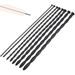 Urethral Sounds, 8 Pcs Set Silicone Penis Plug Multi Beads Urethral Dilator Masturbation Rod Bladder Stimulation For Men, Black