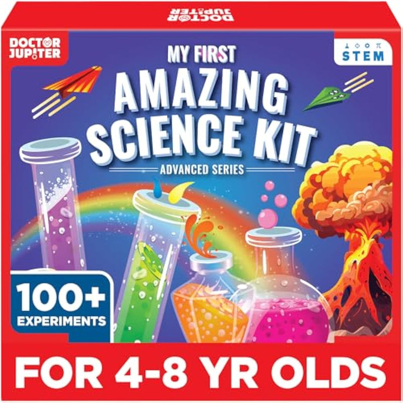 My First Amazing Science Kit For Kids Ages 4-5-6-7-8 Ideas For 4+ Year Old Boys & Girls | Learning & Educational Projects | Stem Toy With 100+ Experiments