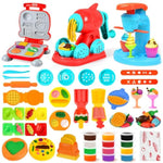 3 In 1 Dough Sets 59 Pcs For Kids Ages 4-8, Dough Tools Kit With Ice Cream Noodle Hamburger Maker Machine, Kitchen Creations Art Crafts Food Play Toys For Boys Girls Kids Toddlers Ages 3+