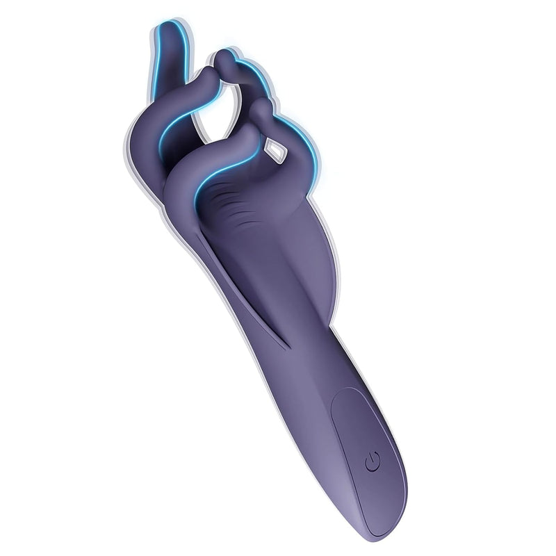 Male Masturbators Massager Men Penis Glans Testicle Trainer Adult Sex Toys With 5 Massaging Fingers And 10 Vibration Modes, Female Teasing Tool Clitoral Breast Vibrator Adult Sex Product