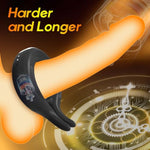 Vibrating Penis Ring For Male,Pleasure Cock Ring Vibrator,Silicone Stretchy Cockrings For Erection Stimulating With 10 Vibration Modes,Adult Sex Toys & Games For Men Erection Sex,Rabbit Design