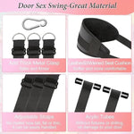 Bdsm Door Sex Swing Sex Toys Bondage Restraints Slave Leather Soft With Adjustable Straps,Indoor Ceiling Swing Sex Sling Adult Sexy Toys For Couples,Bdsm Kits,Room Game,Hold Up To 300Lbs