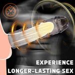 Pennis Extender, 3 Sizes Lengthen Pennis Sleeve Girth Enhancer For Men Ultra-Soft Penis Sheath Cock Dildo Male Enlarger Delay Erection Cock Sleeves Penis Extension Pleasure For Couples Adult Sex Toys