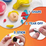 Air Dry Clay Kit for Kids, Create 8 Fridge Magnets