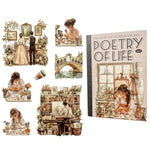 Japanese Sticker Book: Poetic Life Series PET Scrapbook Stickers Set