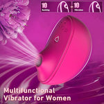 Sucking Vibrator for Women Small Sex Toy Female Suction Stimulating Nipple & Clitoral Adult Toys Sex Toys and Couples Portable, Discreet Female Stimulator with10 Vibration Modes Silent