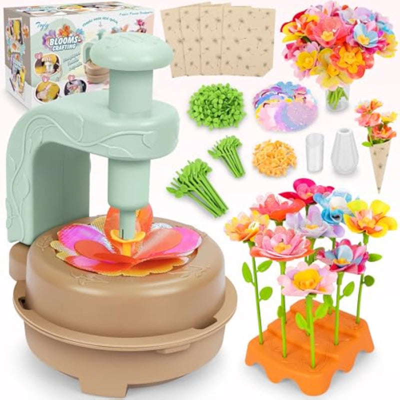 DIY Fabric Flower Bouquet Craft Kit for Girls and Toddlers 4+ Years Old