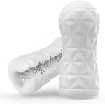 Male Masturbator with 3D Textured TPE Sleeve, Diamond Grip Case & Drying Stick