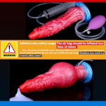 Silicone Realistic Dildos Scales Texture Butt Plug Curved Anal Sex Toy Inflatable Dildos Animal Adult Sex Toys For Women