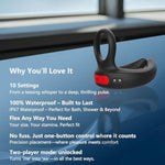 Vibrating Cock Ring Adult Sex Toys For Men, Silicone Penis Ring With Clitoris Vibrator Couple Sex Toy, 10 Vibrating Adult Male Sex Toy Remote Control Vibrator For Men And Women Couple Fun