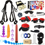Bdsm Kit Sex Toys Bondage Restraints Set, Anal Butt Plug Games Card Toys And Sex Straps Neck To Wrist Thigh Sex Sling & Ankle Kits With Adjustable, Sex Things For Couples Kinky And Couple Sex Toys