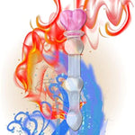 Butt Plug Sex Toy With Progressive Anal Beads,Crystal Glass Pleasure Wand Dildo Penis Glass Dildo Crystal Penis Glass Wand G-Spot Stimulation Female Masturbator For Male Female Couples