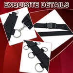 Neck To Wrist Restraints Kit With Collar Metal O Rings Behind Back Handcuffs Anti-Collar Adjustable Sex Bondage Sexy Beginner Kit Wrist Cuff Sm Sex Toy