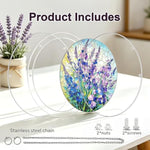 Tree Stained Glass Paint-by-Number Kit, 7.9 Inch Self-Adhesive Window Art Craft