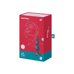 Lolli-Plug 1 Anal Vibrator - Vibrating Anal Plug, Diamond Shaped Beads With Increasing Diameter And Wide Base - Suitable For Beginners, Waterproof, Rechargeable (Dark Teal)