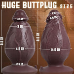 4.5”Diameter Extra Thick Dildo, 9.5 Inch Huge Silicone Girthy Dildo Massive Giant Butt Plug With Large Suction Cup For G-Spot & Anal Stimulation, Xxxl Fat Dildos Anal Sex Toy For Women Men Gay
