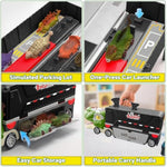 Dinosaur Toys For Kids 3-5, Dinosaur Truck With 8 Small Dinosaur Cars, Birthday Gifts Toys For 3 4 5+ Year Old Boy, Transport Carrier Truck For Toddlers, Great For Grandkids