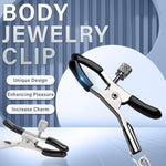 Adjustable Metal Nipple Clamps With Chain Non-Piercing Nipple Clip On Nipple Rings Nipple Clitoris Clamp With Bell For Women Adult Sex Toys